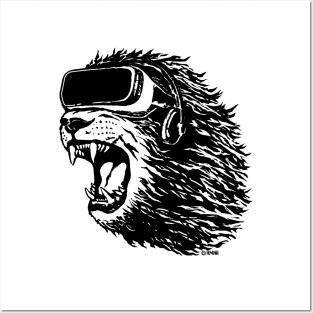 VR Lion Posters and Art